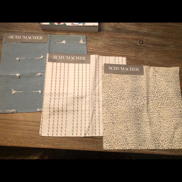 SCHUMACHER FABRICS PRINT BOOK & 12 FABRIC SAMPLES - Picture 7 of 7
